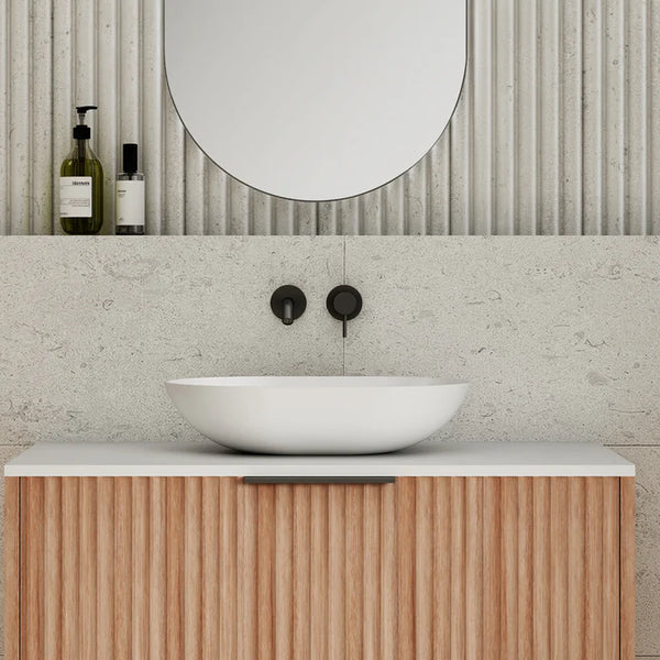 Eggshell Above Counter Basin- Matte White
