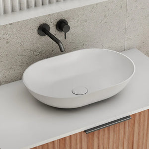 Eggshell Above Counter Basin- Matte White