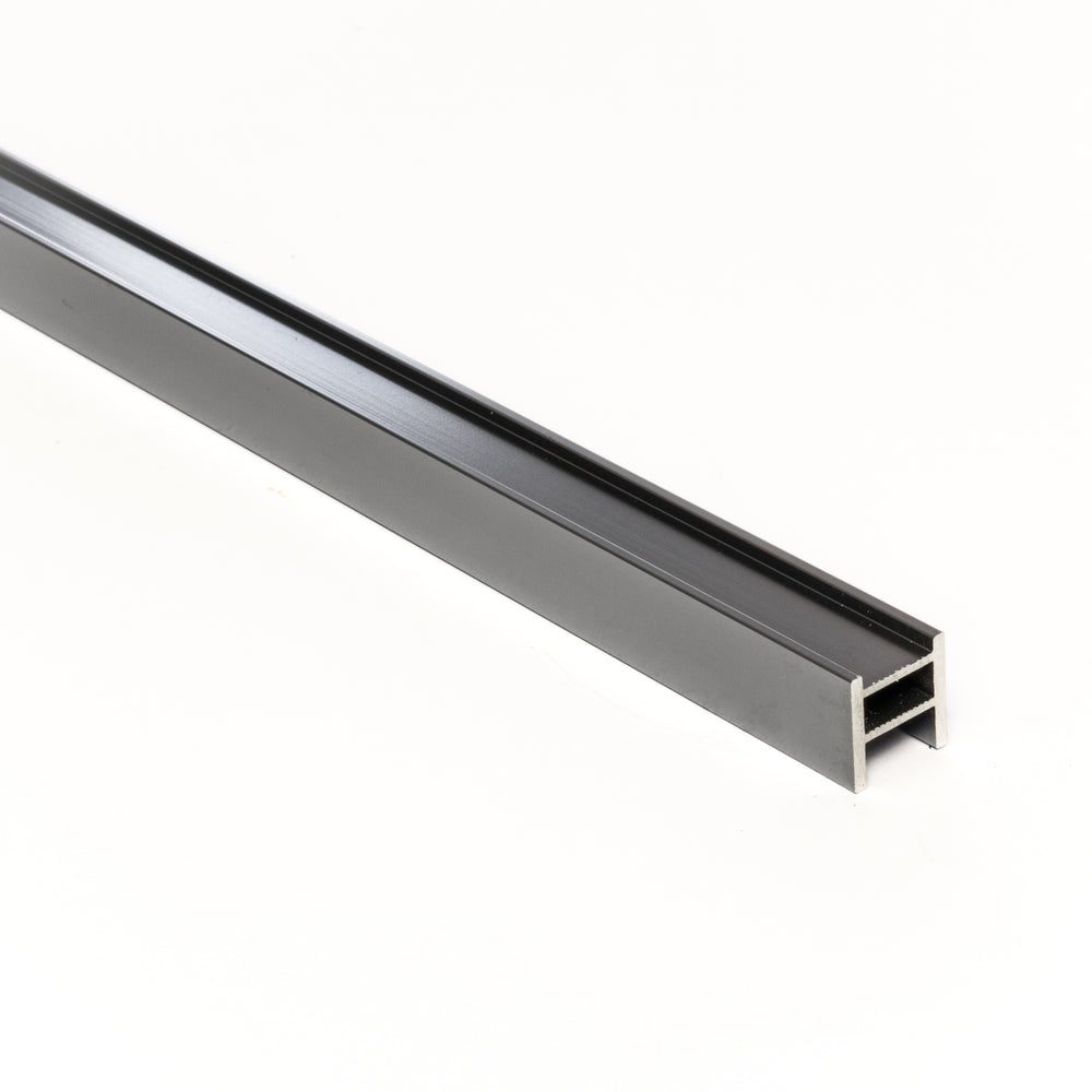 Aluminium Shower Hob System 2000mm Brushed Gun Metal