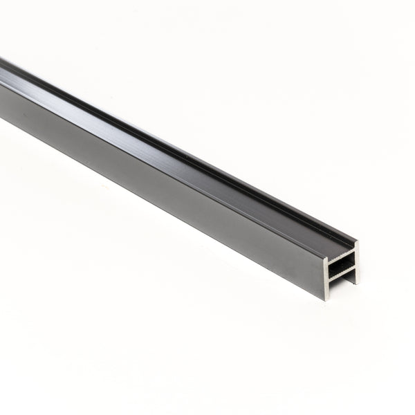 Aluminium Shower Hob System 2000mm Brushed Gun Metal