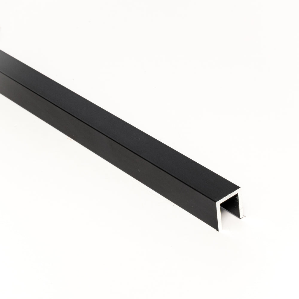Aluminium Channel 16mm X 14mm Matte Black
