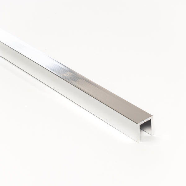 Aluminium Channel 16mm X 14mm Polished Chrome