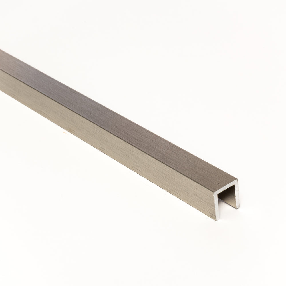 Aluminium Channel 16mm X 14mm Satin Nickel
