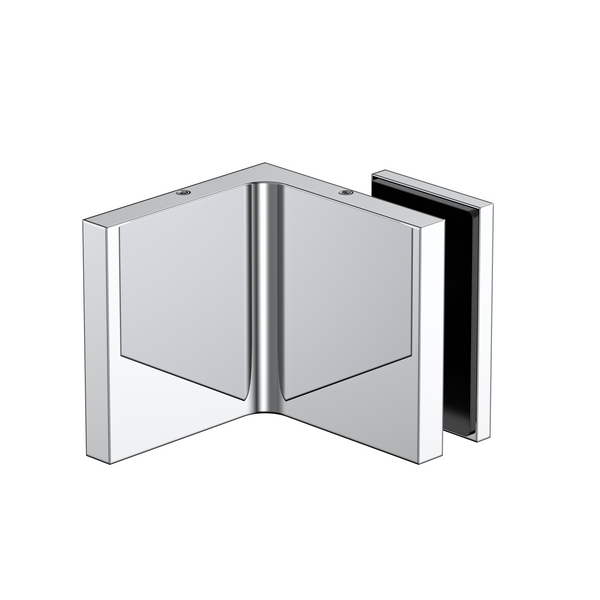 Stealth Wall to Glass Bracket with 30mm plate Polished Chrome