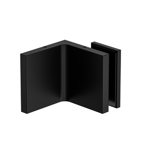 Stealth Wall to Glass Bracket with 30mm plate Matte Black