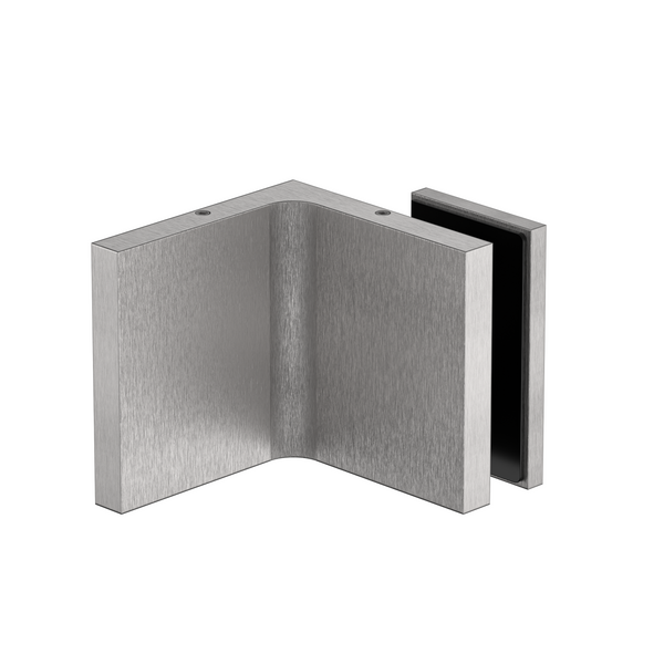 Stealth Wall to Glass Bracket with 30mm plate Satin Nickel