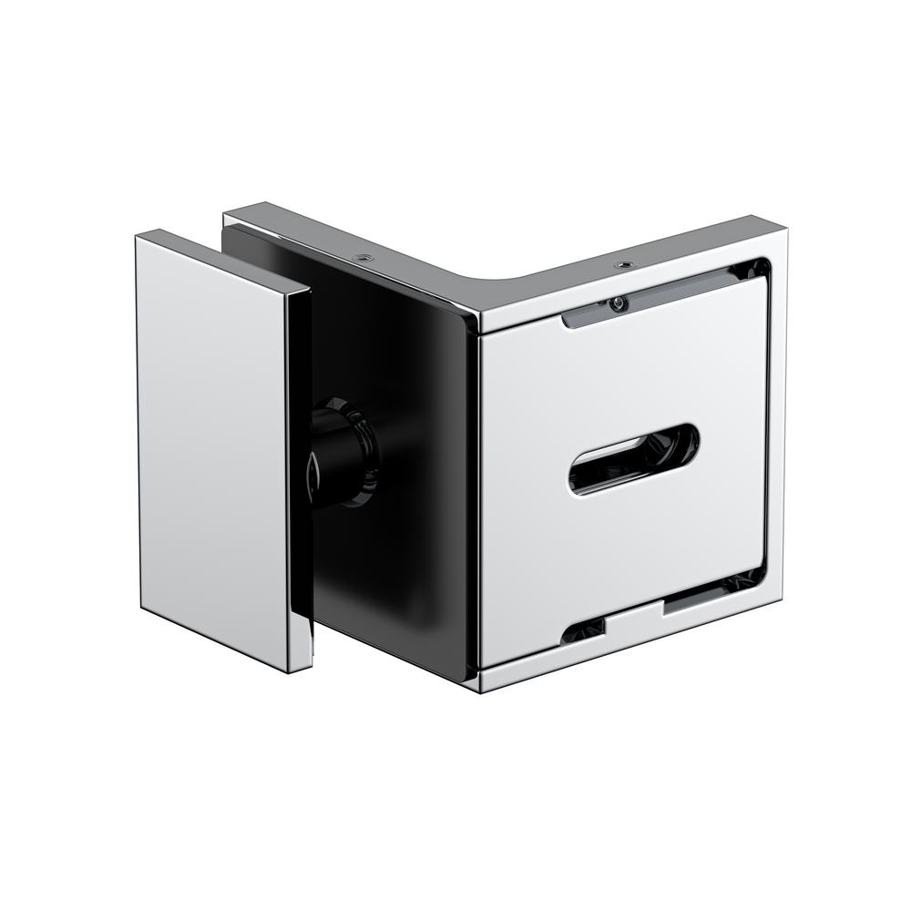 Stealth Wall to Glass Bracket with 30mm plate Polished Chrome