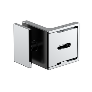 Stealth Wall to Glass Bracket with 30mm plate Polished Chrome