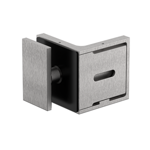 Stealth Wall to Glass Bracket with 30mm plate Satin Nickel