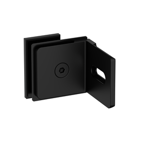 Stealth Wall to Glass Bracket with 30mm plate Matte Black