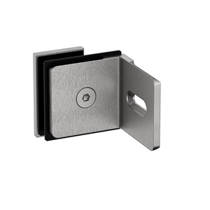 Stealth Wall to Glass Bracket with 30mm plate Satin Nickel