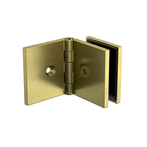 Adjustable Angle Bracket with 50mm Cover Plate- Brushed Brass
