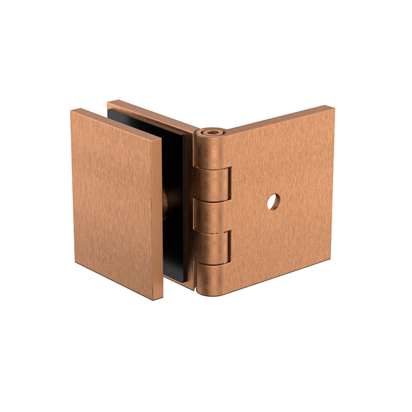 Adjustable Angle Bracket with 50mm Cover Plate- Brushed Rose Gold