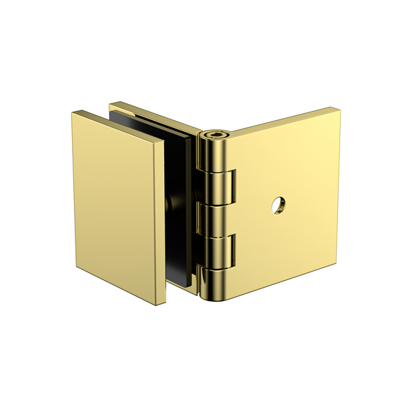 Adjustable Angle Bracket with 50mm Cover Plate- Polished Gold
