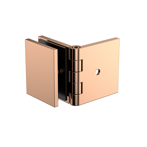 Adjustable Angle Bracket with 50mm Cover Plate- Polished Rose Gold