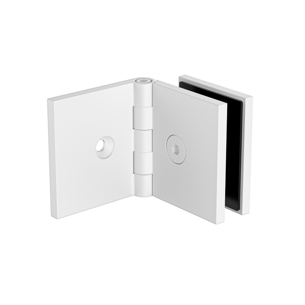 Adjustable Angle Bracket with 50mm Cover Plate- White