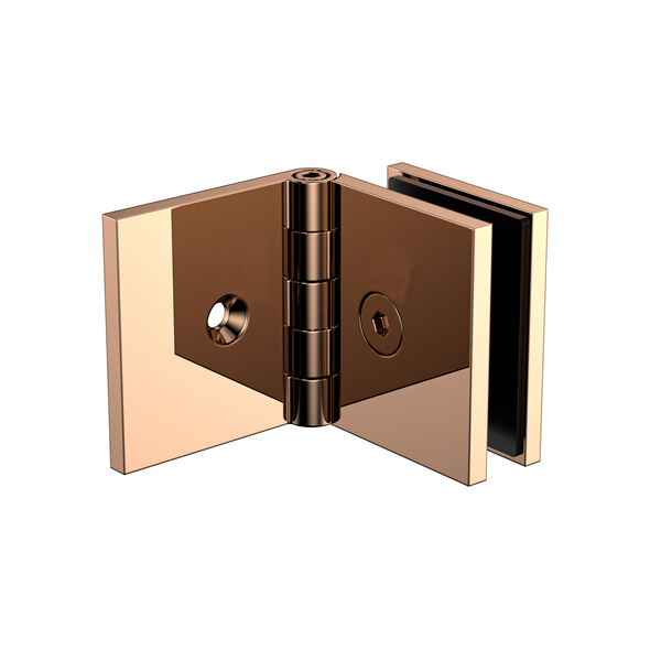 Adjustable Angle Bracket with 50mm Cover Plate- Polished Rose Gold