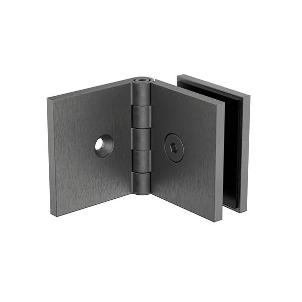 Adjustable Angle Bracket with 50mm Cover Plate- Brushed Gun Metal
