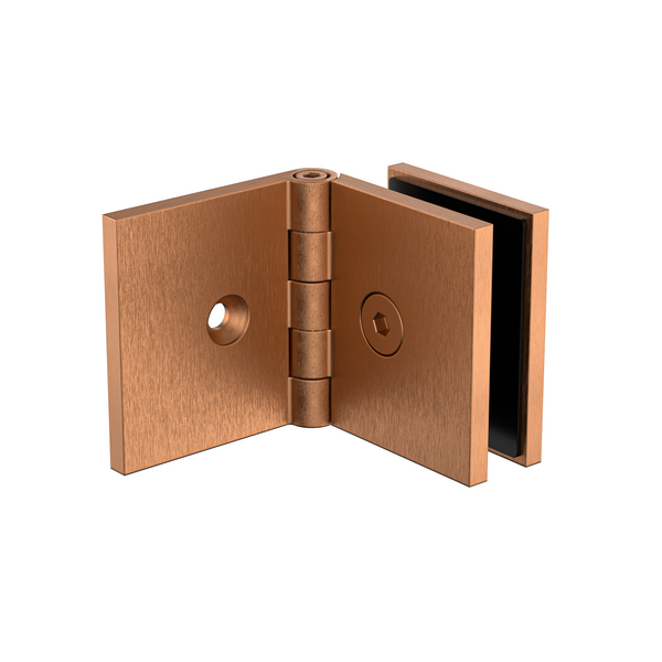Adjustable Angle Bracket with 50mm Cover Plate- Brushed Rose Gold