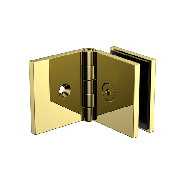 Adjustable Angle Bracket with 50mm Cover Plate- Polished Gold