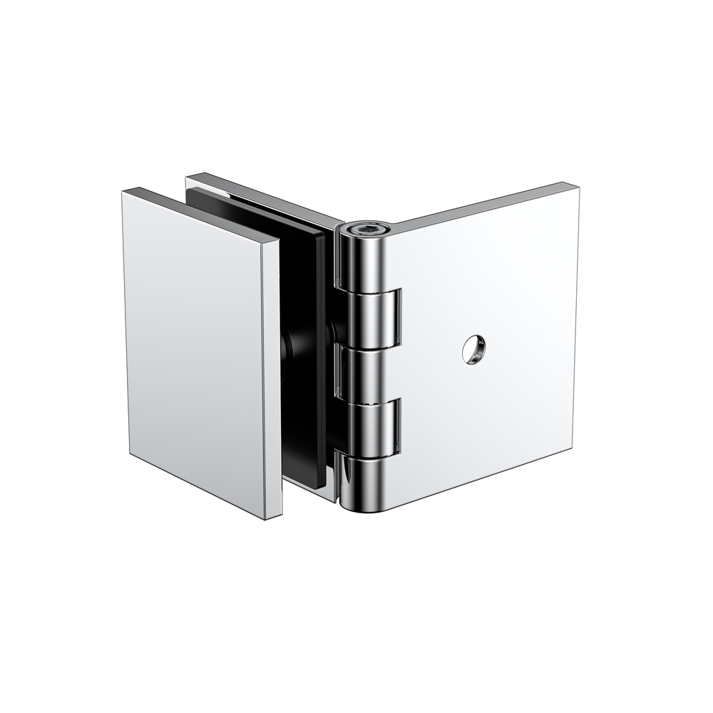 adjustable wall to glass bracket polished chrome