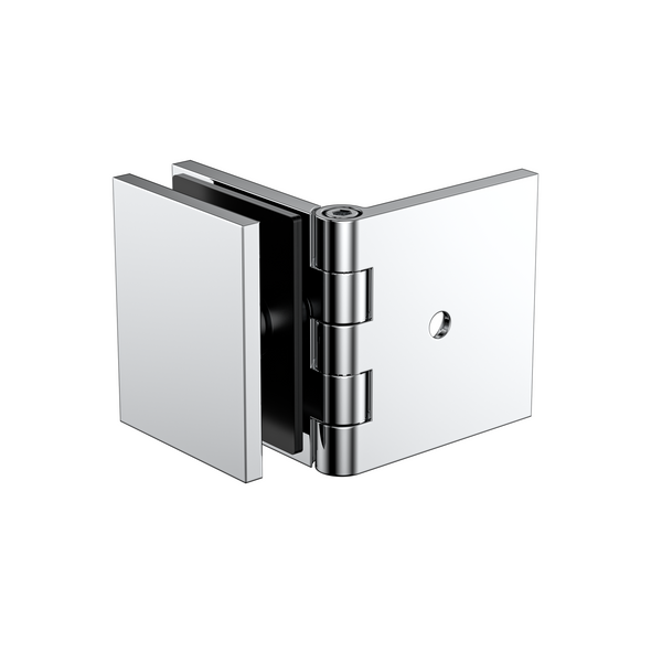 adjustable wall to glass bracket polished chrome