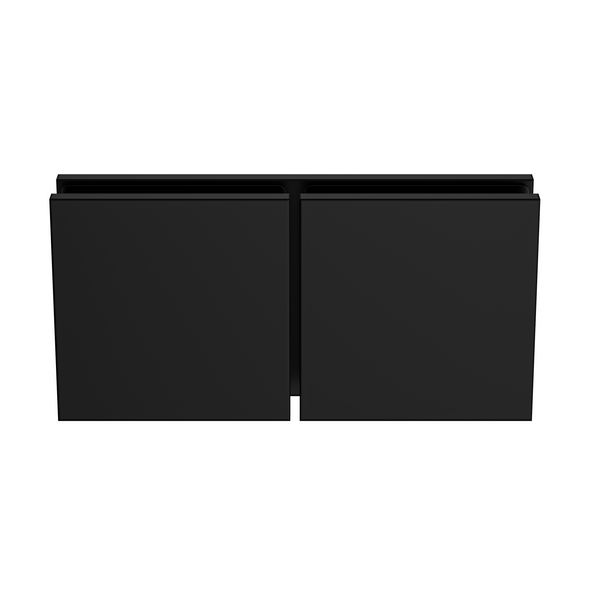 Boston Glass to Glass 180 Degree Bracket Matte Black
