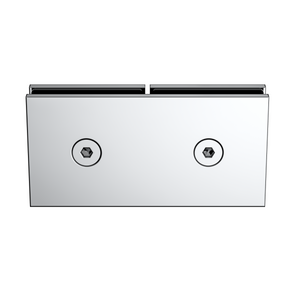 Boston Glass to Glass 180 Degree Bracket Polished Nickel