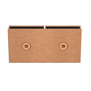 Boston Glass to Glass 180 Degree Bracket Brushed Rose Gold