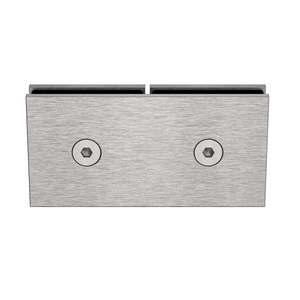 Boston Glass to Glass 180 Degree Bracket Satin Nickel
