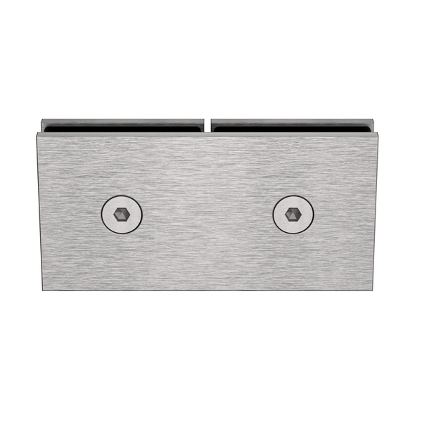 Boston Glass to Glass 180 Degree Bracket Satin Nickel