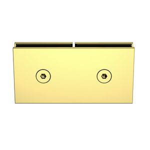 Boston Glass to Glass 180 Degree Bracket Polished Gold