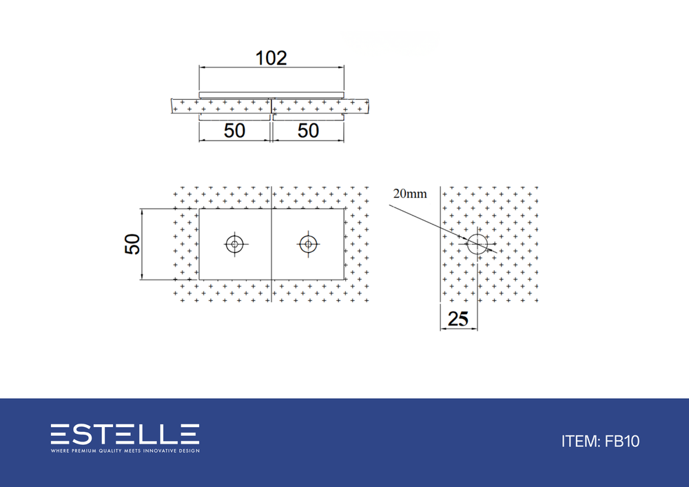 Boston Glass to Glass 180 Degree Bracket Polished Chrome