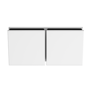 glass to glass bracket white