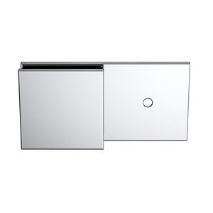 Boston Wall to Glass 180 degree Inline Bracket Polished Nickel