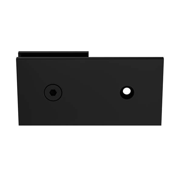 Boston Wall to Glass 180 degree Inline Bracket Matte Black