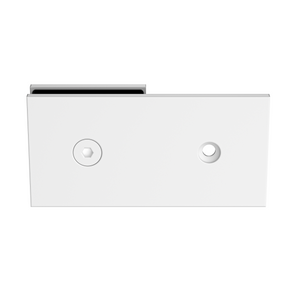 Boston Wall to Glass 180 degree Inline Bracket White