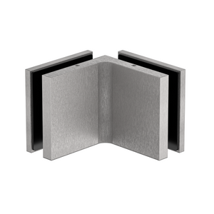 Stealth Glass to Glass Bracket with Cover Plate - Satin Nickel