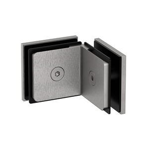 Stealth Glass to Glass Bracket with Cover Plate - Satin Nickel