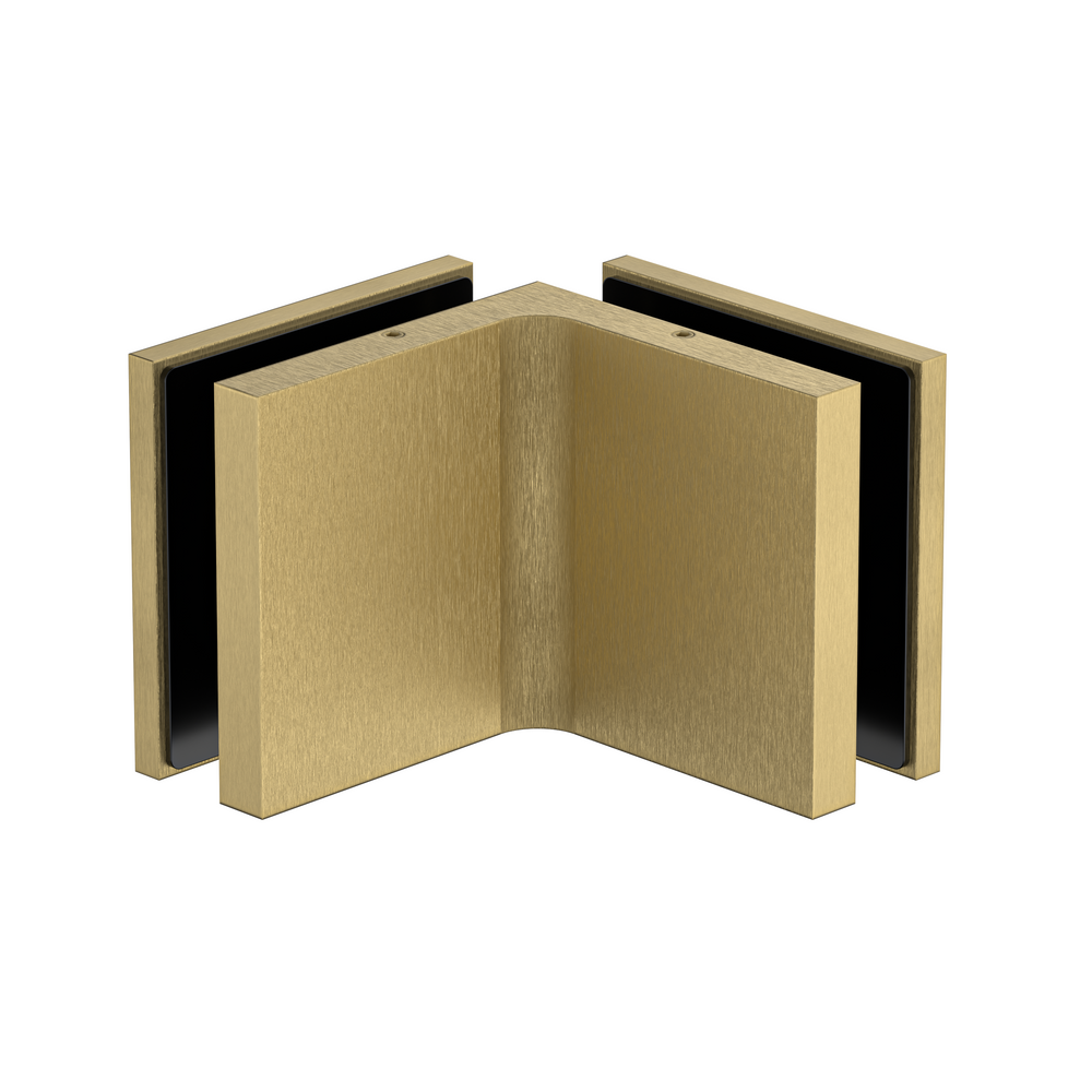 glass bracket gold brushed