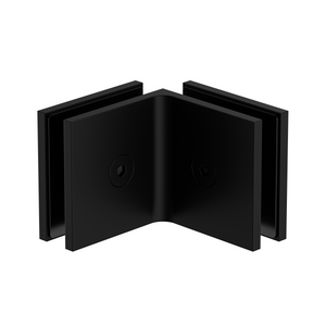 Boston Glass to Glass 90 Degree Bracket Matte Black