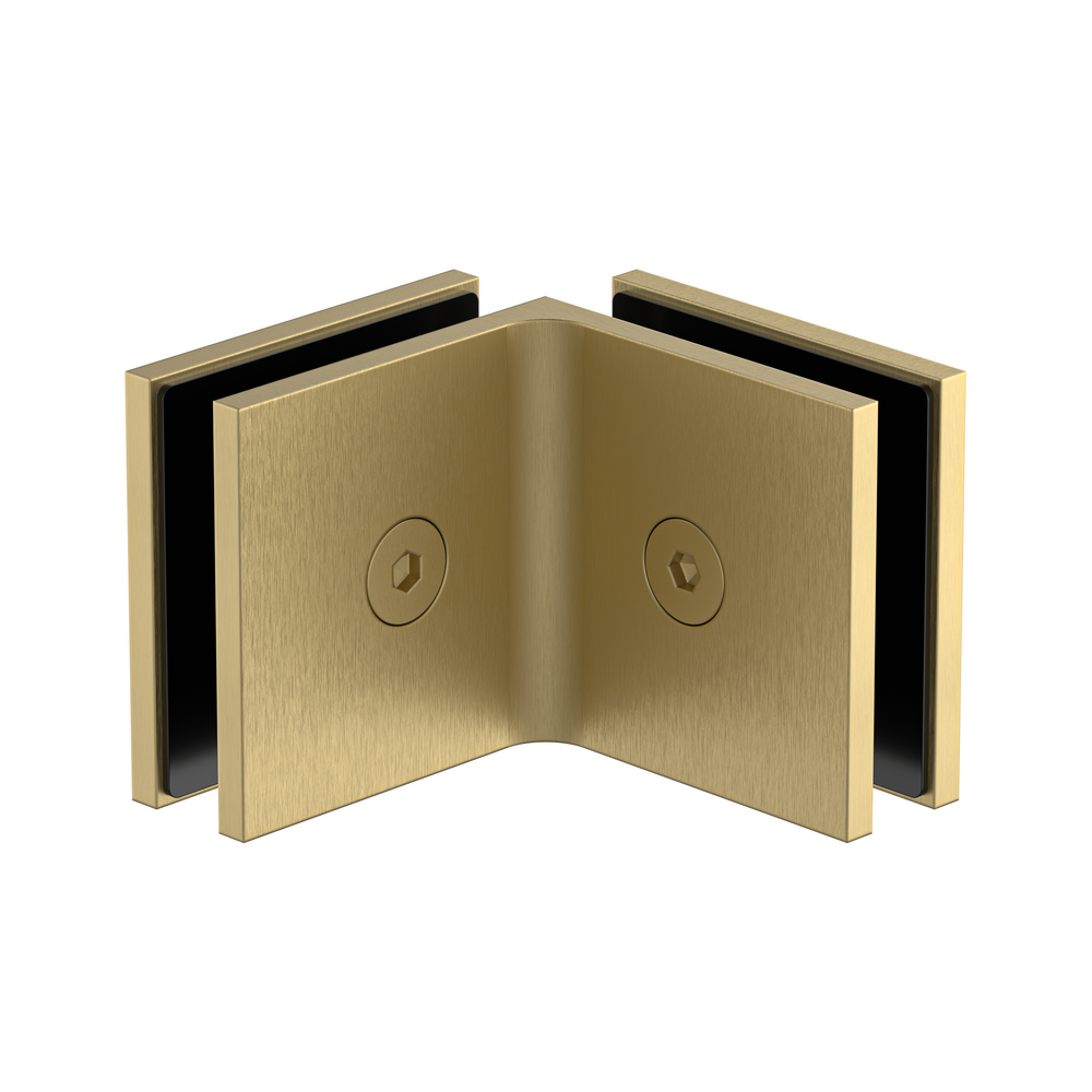 Glass bracket soft gold brushed