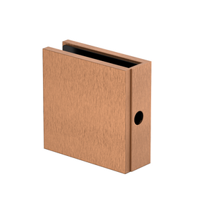 Boston Wall to Glass Bracket with Concealed Fixing Brushed Rose Gold