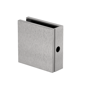 Boston Wall to Glass Bracket with Concealed Fixing Satin Nickel