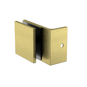Boston Bracket with Extended Short Leg Raw Brushed Brass