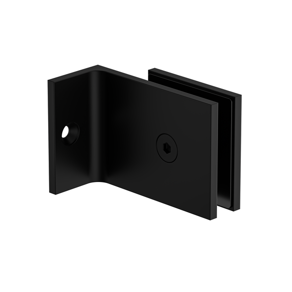 Boston Bracket with Extended Short Leg Matte Black