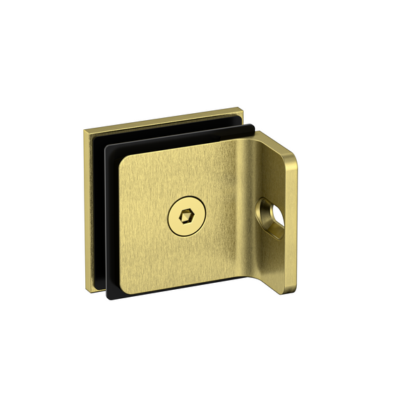 Stealth Bracket with Short Leg Brushed Brass