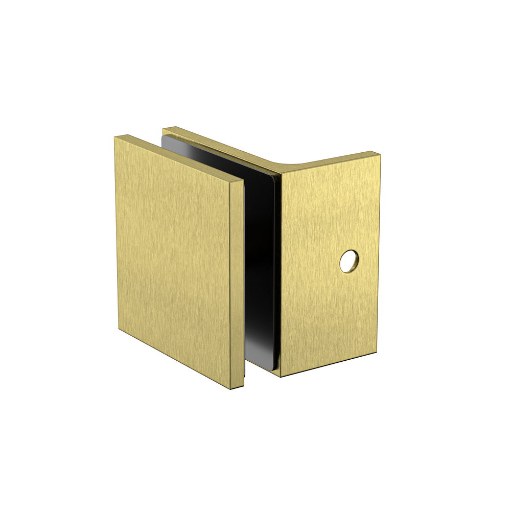Boston Bracket with Short Leg Brushed Brass