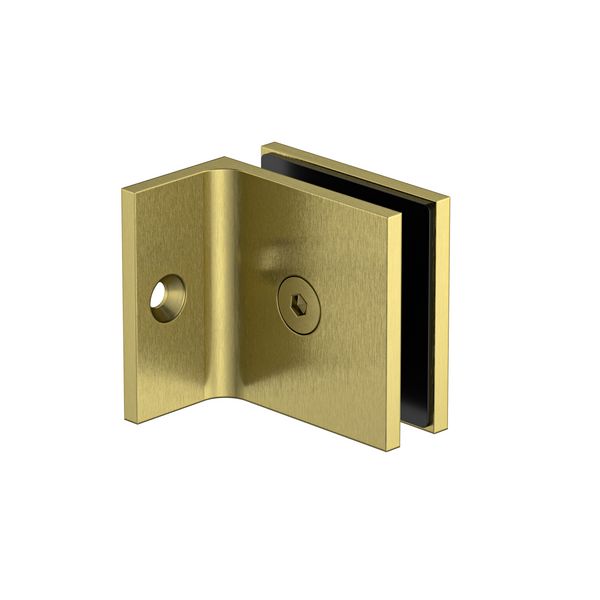 Boston Bracket with Short Leg Brushed Brass