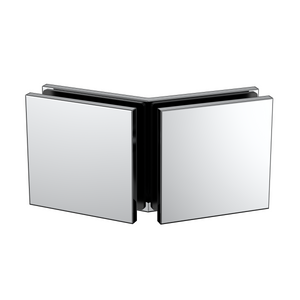 Boston Glass to Glass 135 Degree Bracket Polished Chrome